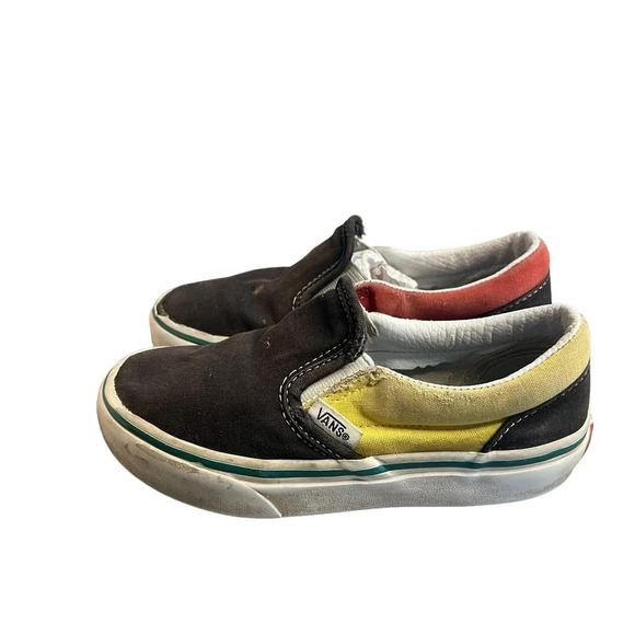 Vans Classic Slip-On Kids Unisex Multicolor‎ Canvas Shoes Kids Size 12.0 - Picture 3 of 8